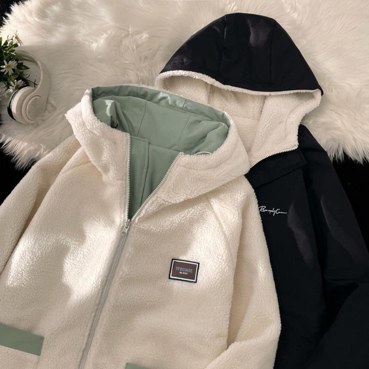 Herren Wendbare Jacke Mit Fleecefutter | Kapuze