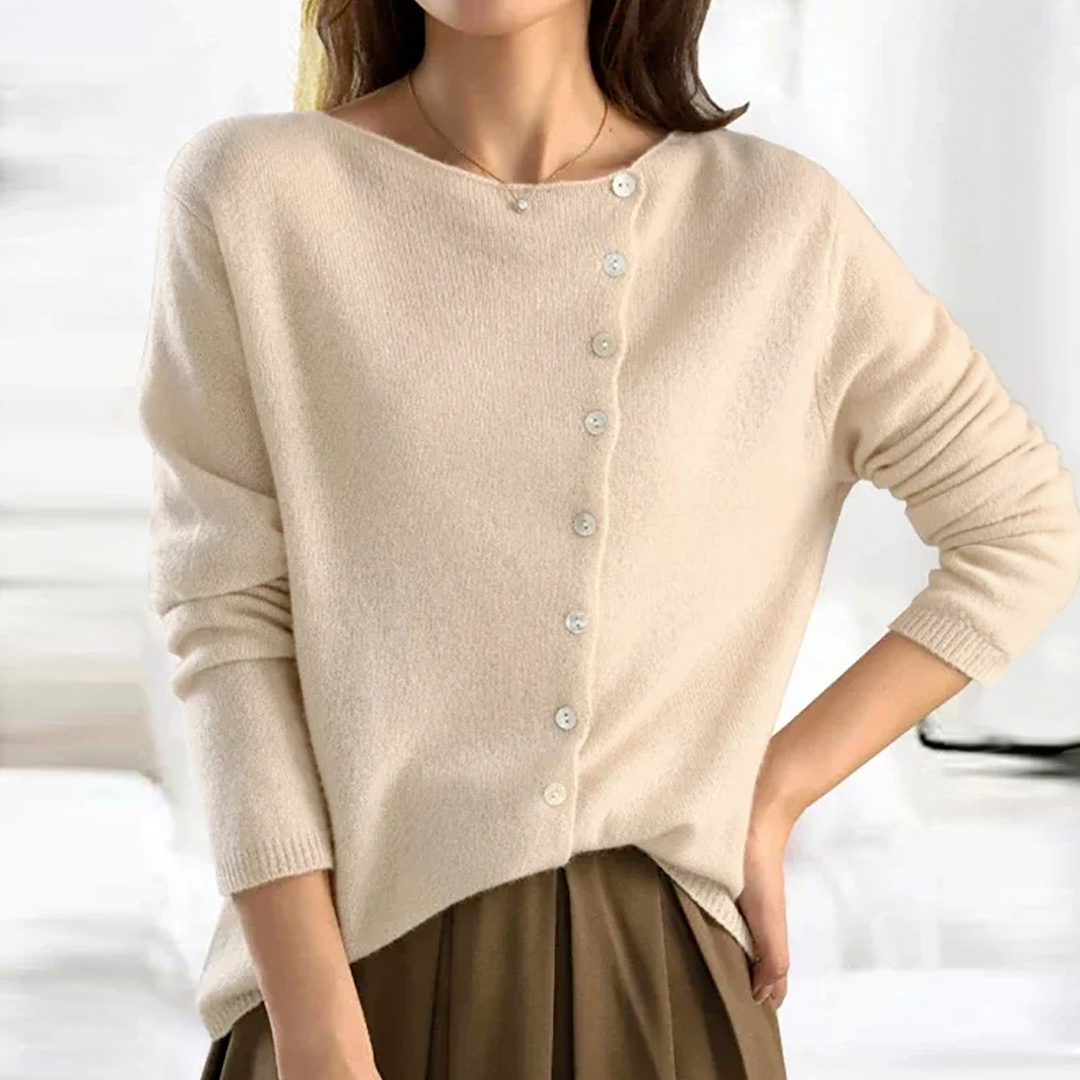 Damen Strickjacke Mit Knopf | Winter