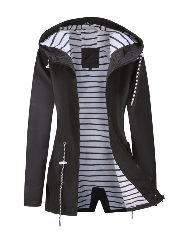 Damen Regenjacke Mit Reißverschluss | Langarm
