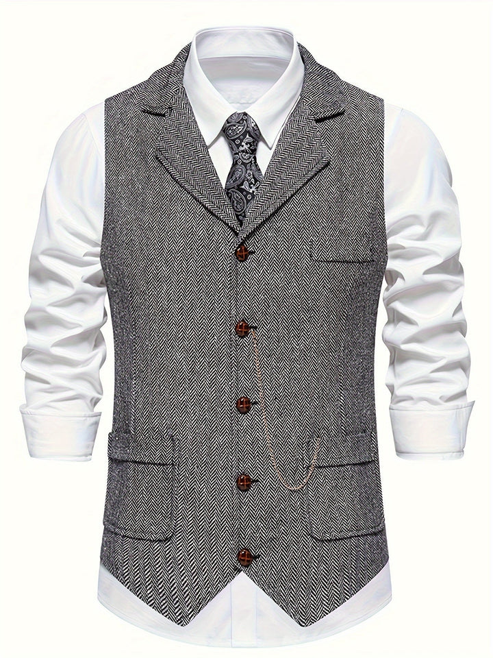 Herren Stilvolle Vintage Weste | Tailliert
