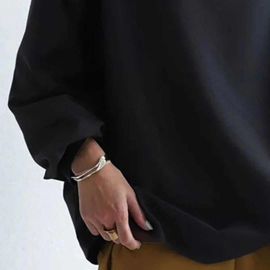 Damen Stilvoller Rollkragenpullover | Schwarz