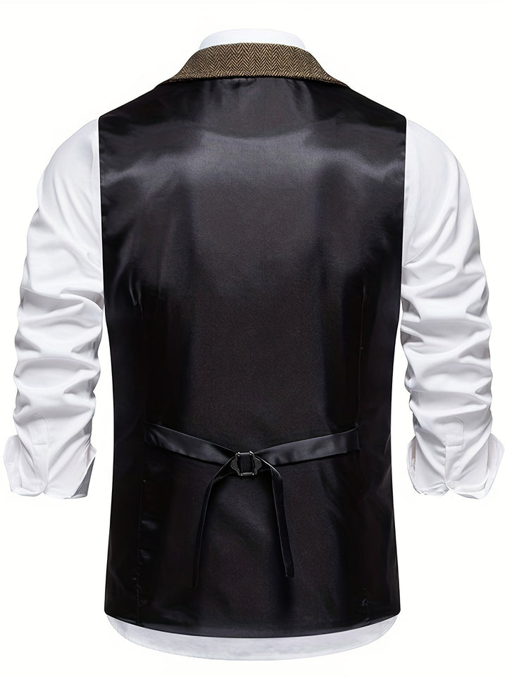 Herren Stilvolle Vintage Weste | Tailliert
