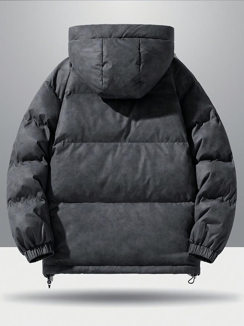 Lässige Daunenjacke Mit Kapuze Für Herren | Winter