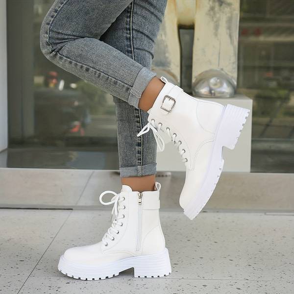 Damen Lederstiefel | Zum Schnüren