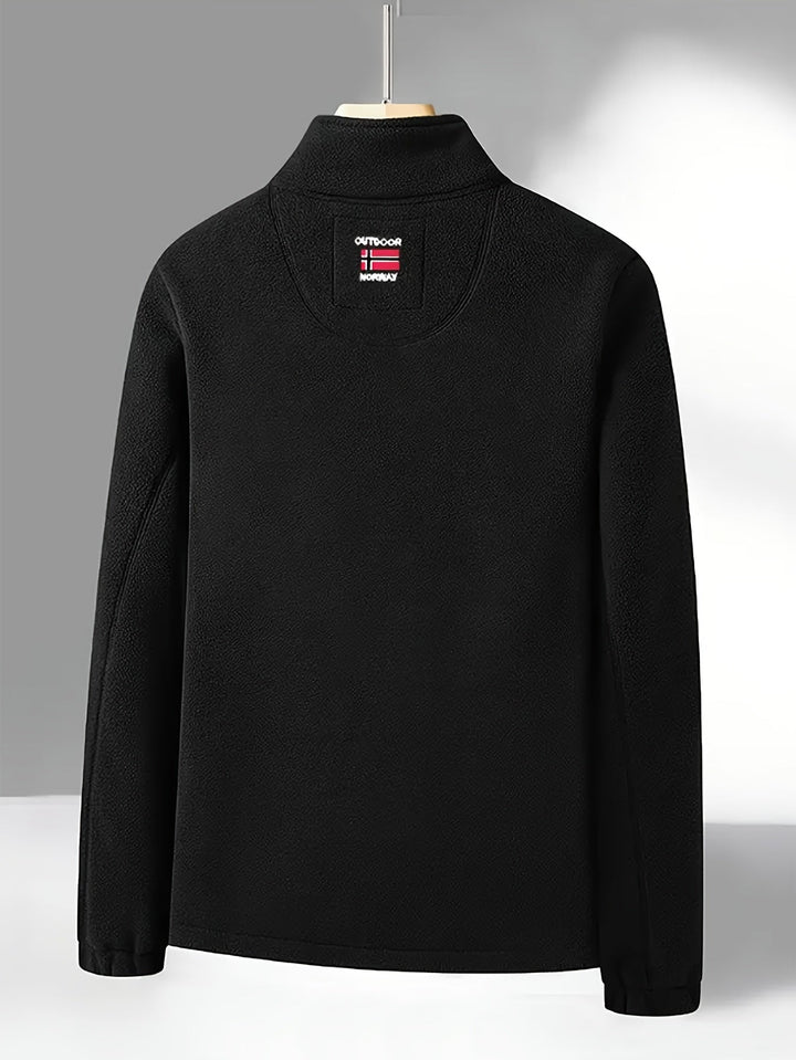 Herren Fleecejacke Für Draußen | Mit Kragen