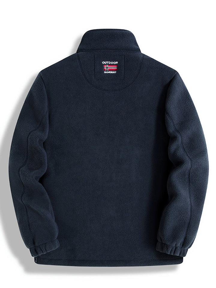 Herren Fleecejacke Für Draußen | Mit Kragen