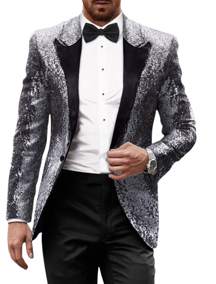 Retro Glitzerblazer Für Herren | Stilvoll