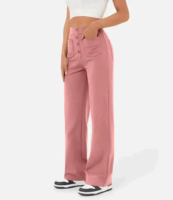 Damen Stretchhose | Hoch Tailliert