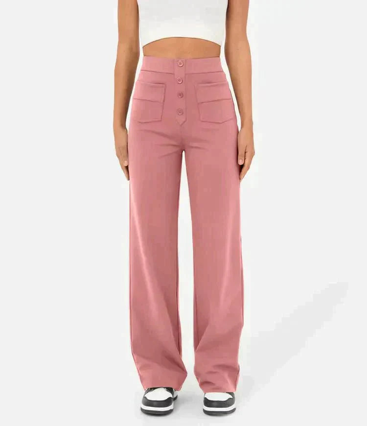 Damen Stretchhose | Hoch Tailliert