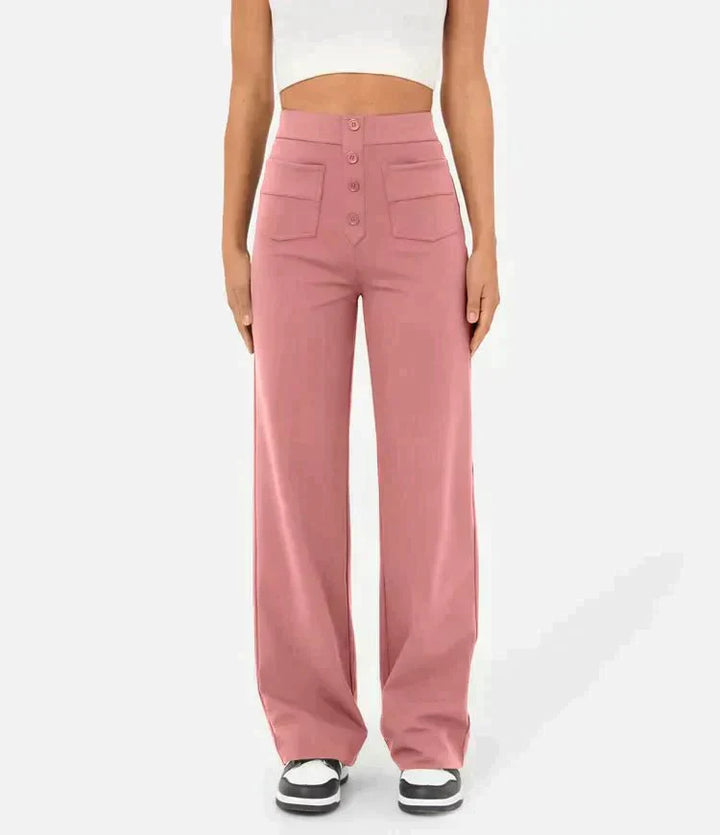 Damen Stretchhose | Hoch Tailliert
