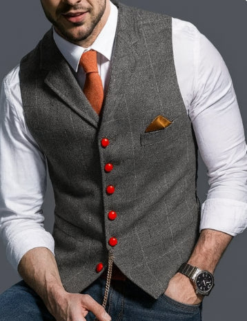 Vintage Weste Für Herren | Reverskragen
