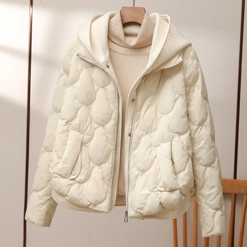Gesteppte Jacke Mit Muster Für Damen | Mit Kapuze