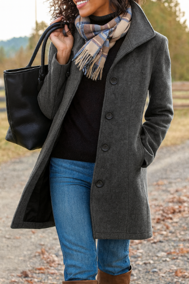 Langer Trenchcoat Für Damen | Winter