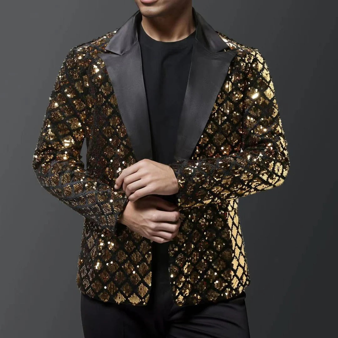 Stylischer Glitzerblazer Für Herren | Festlich