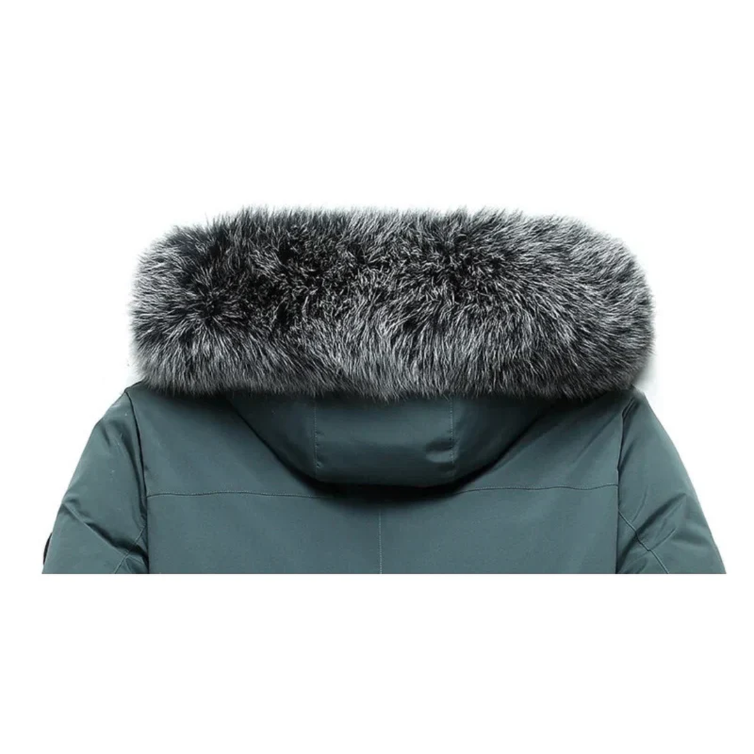 Herren Winterparka Mit Fellkragen | Lang