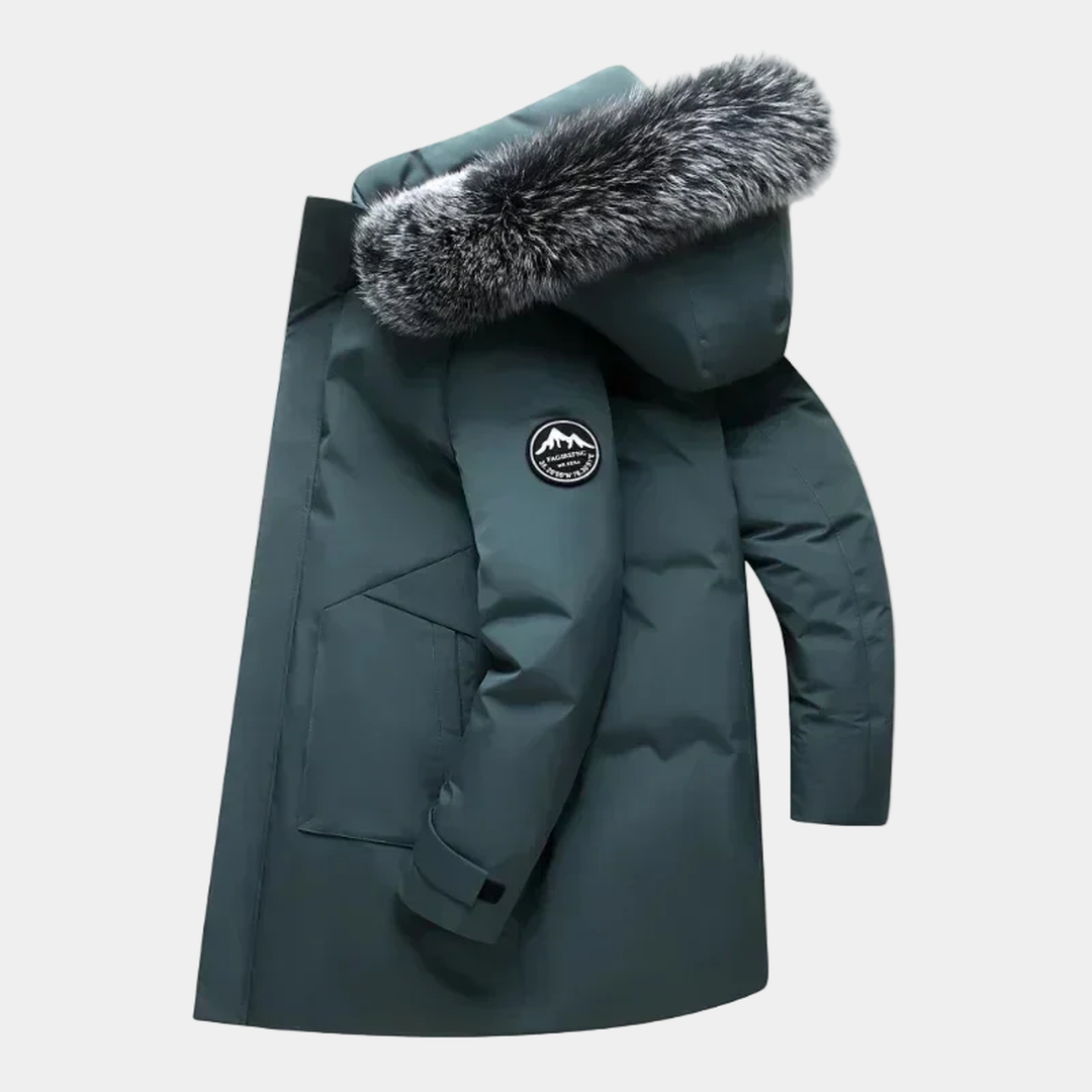 Herren Winterparka Mit Fellkragen | Lang