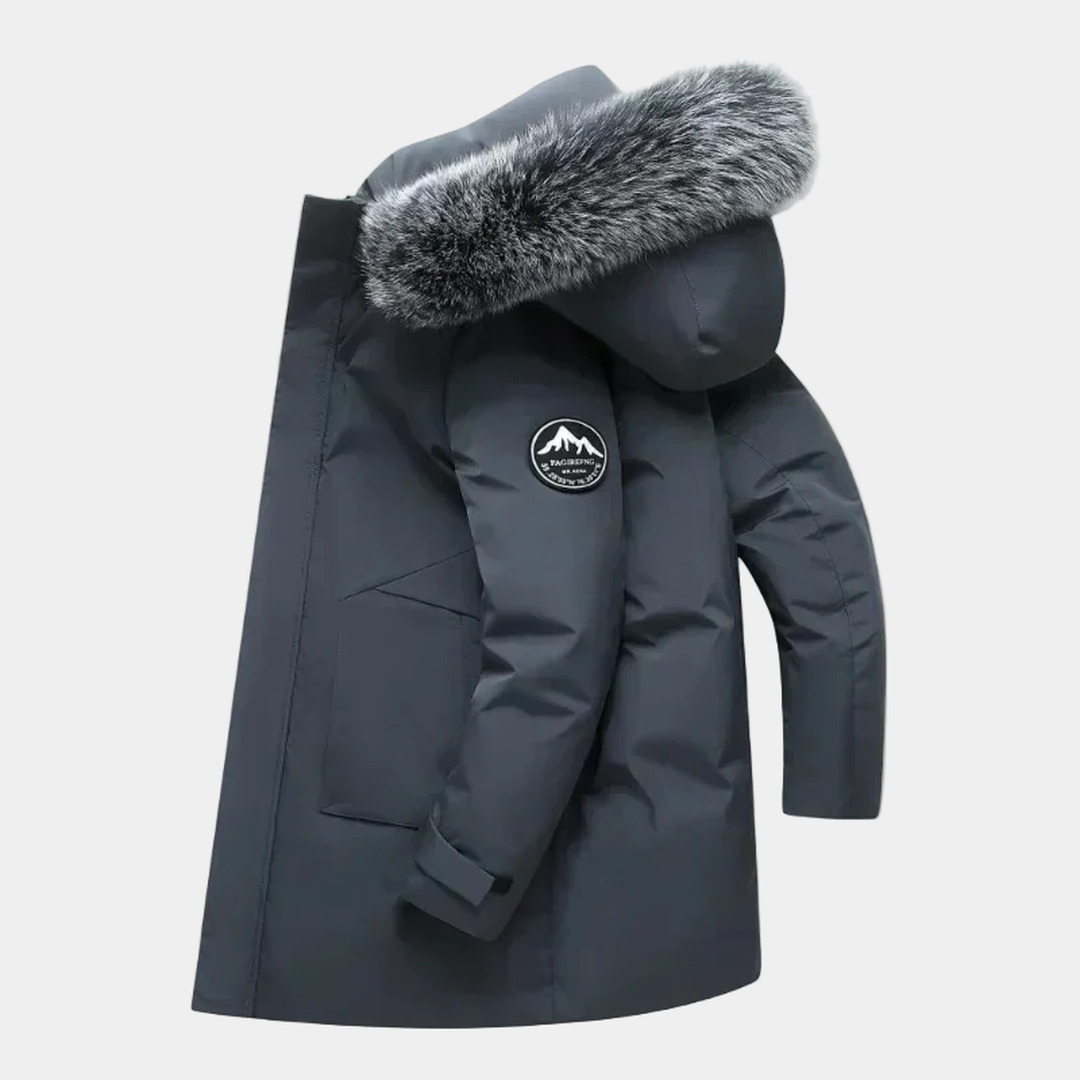 Herren Winterparka Mit Fellkragen | Lang
