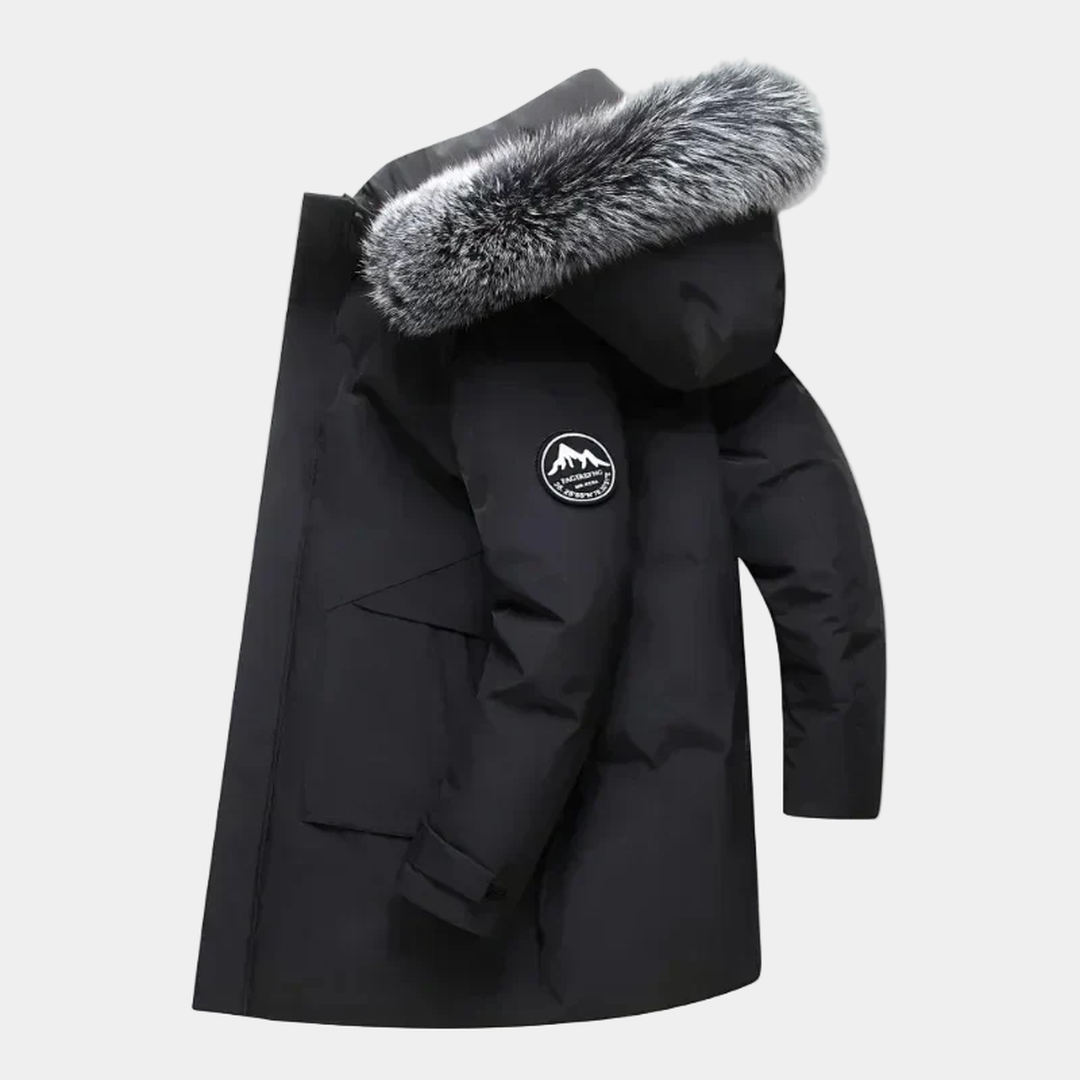 Herren Winterparka Mit Fellkragen | Lang