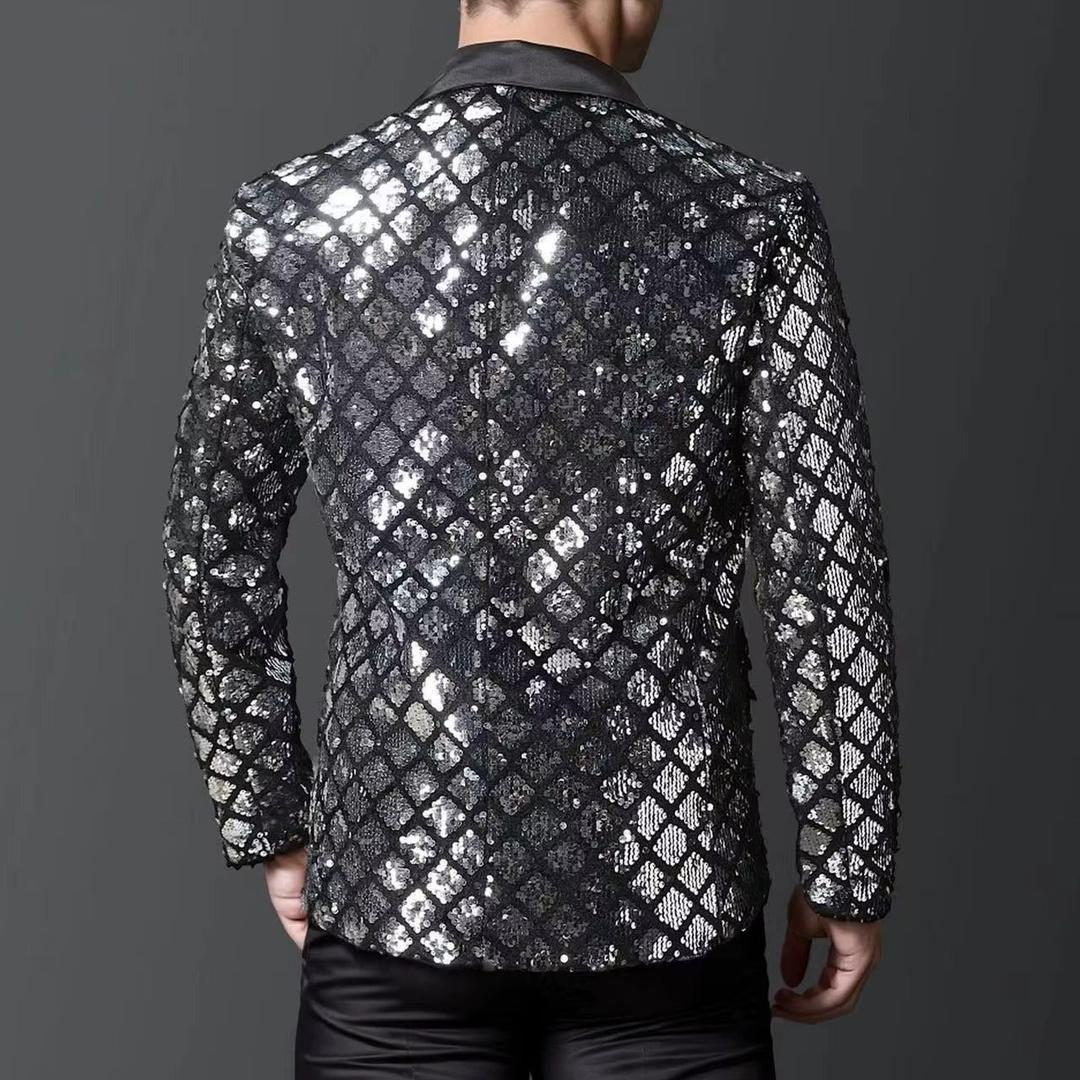 Stylischer Glitzerblazer Für Herren | Festlich