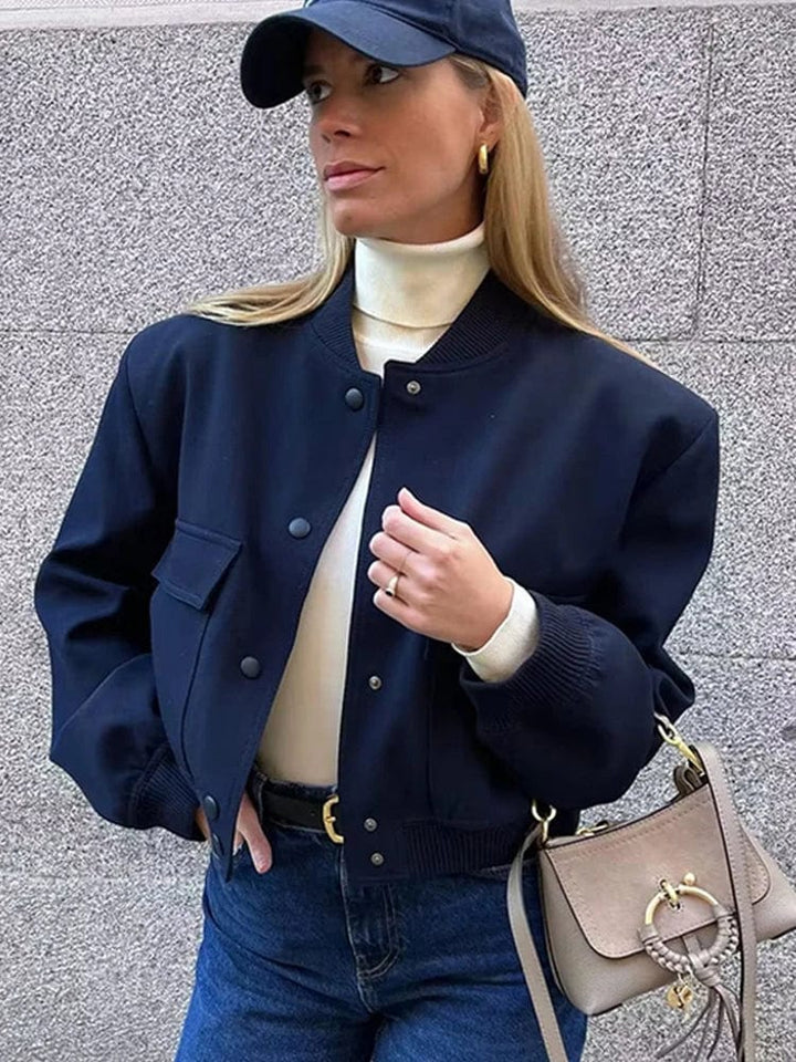 Stilvolle Tweedjacke Für Damen Mit Taschen | Kurz
