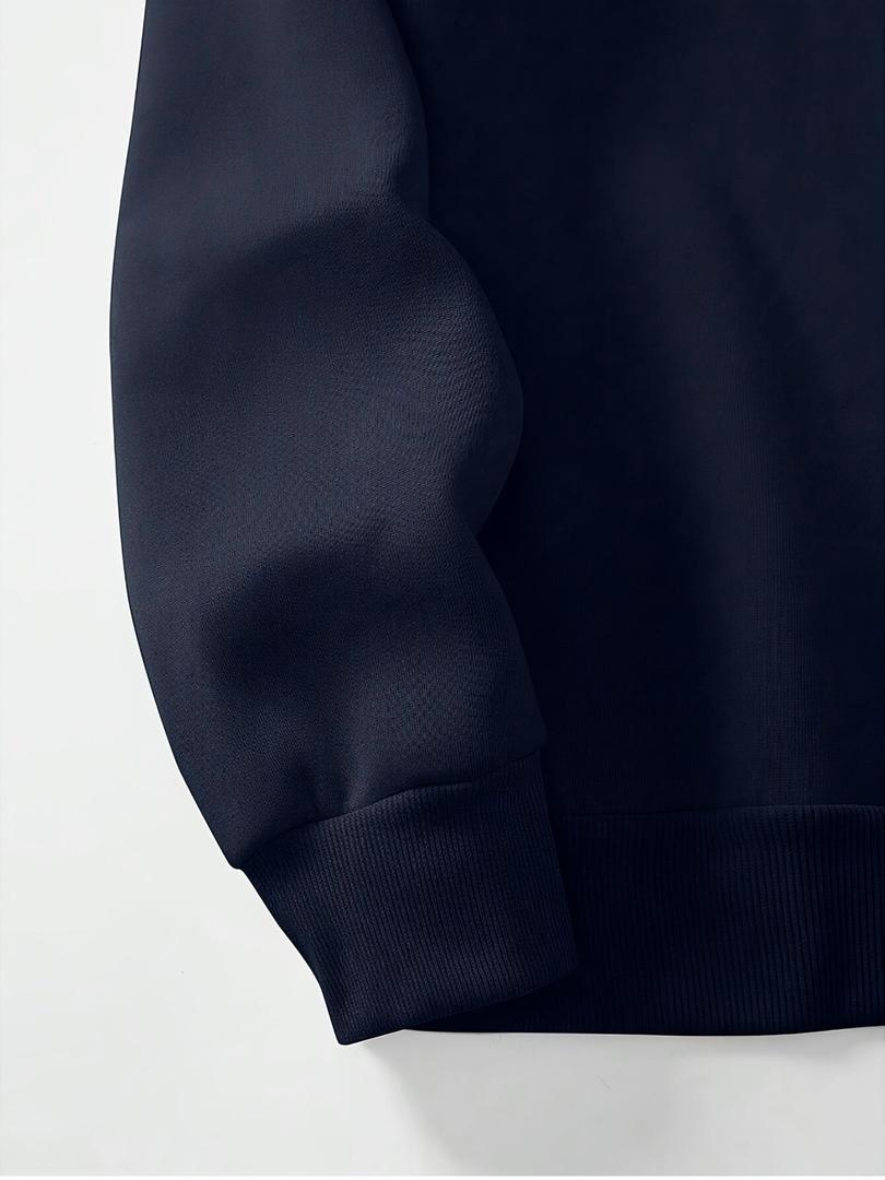 Herren Freizeit-Sweatshirt Mit Viertelzip | Winter