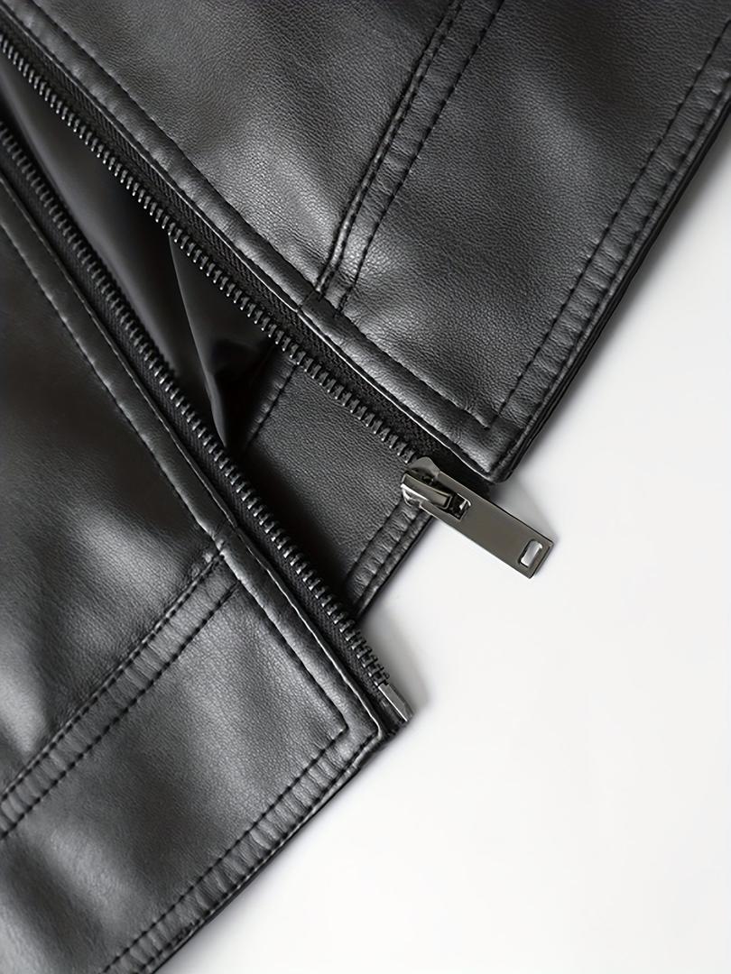 Herren Lederjacke Mit Reißverschluss | Mit Taschen