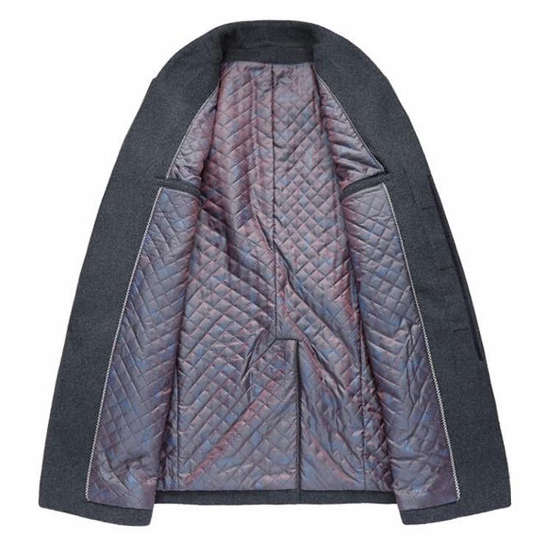 Herren Langer Wollmantel | Langarm