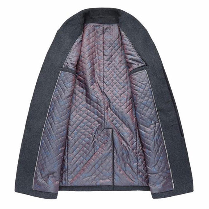 Herren Langer Wollmantel | Langarm