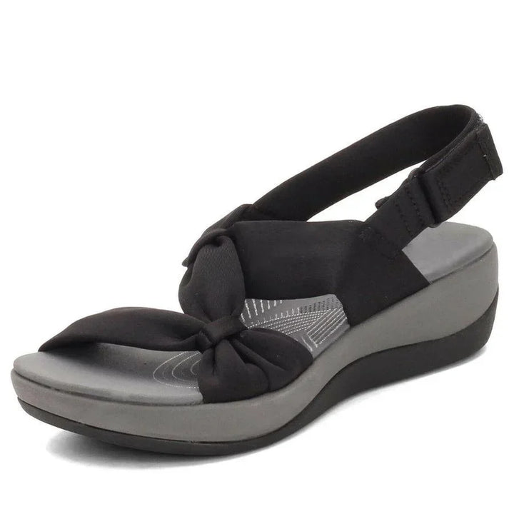 Damen Plateausandalen mit Schleifendetail