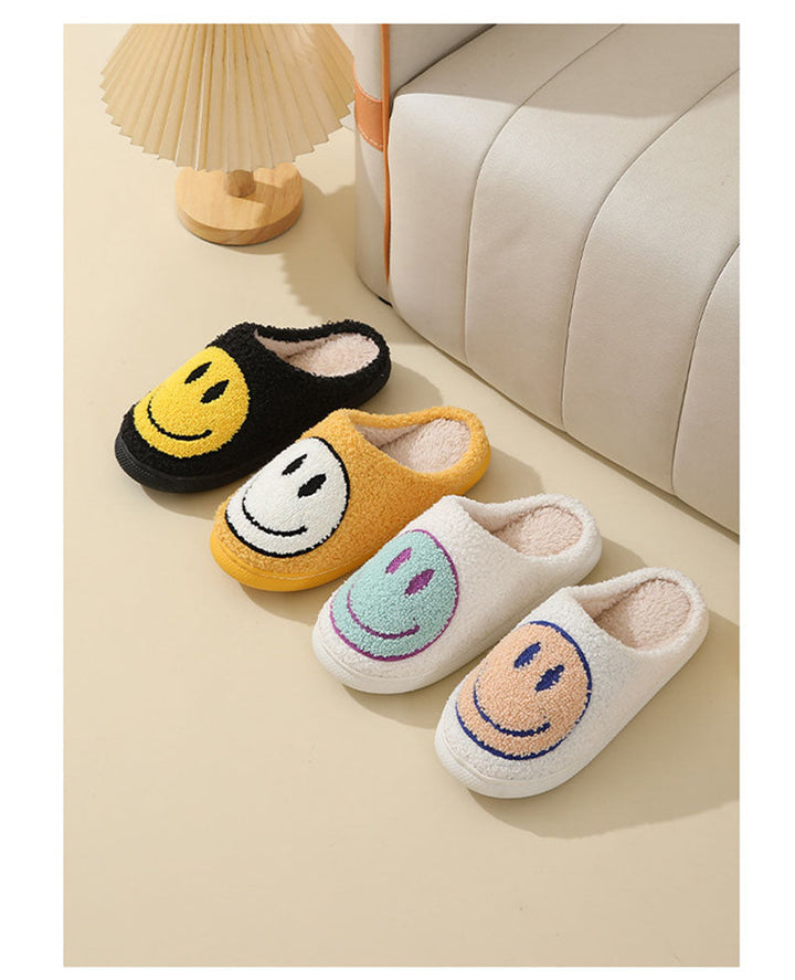 Unisex Hausschuhe Mit Smiley-Muster | Winter