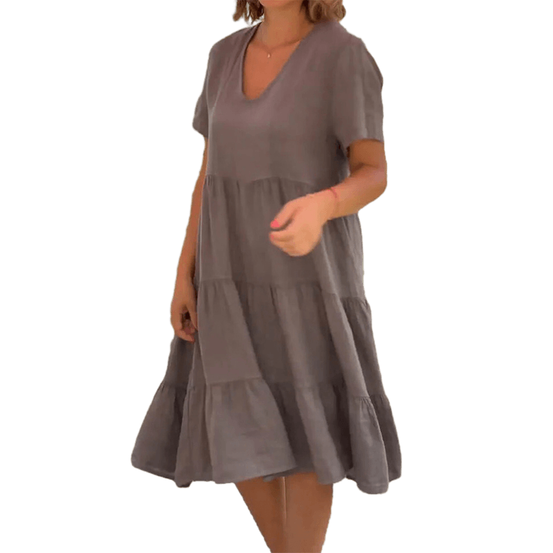 Gestuftes Midikleid für Damen