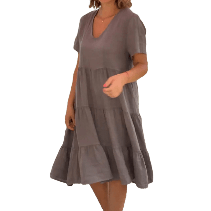 Gestuftes Midikleid für Damen