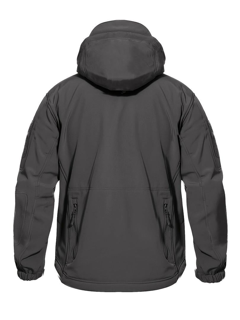 Herren-Outdoorjacke Mit Kapuze | Reißverschlussdetails