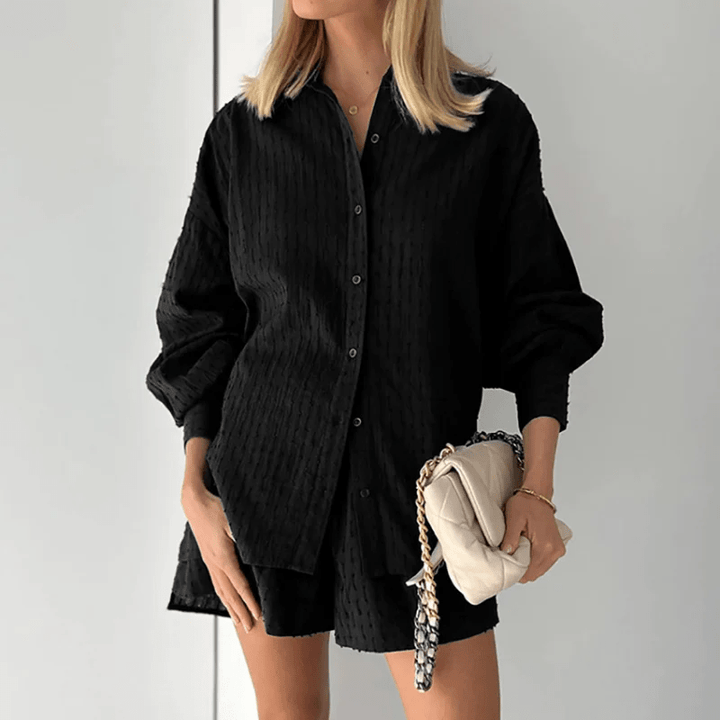 Damen Zweiteiliges Set mit Hemd und Shorts