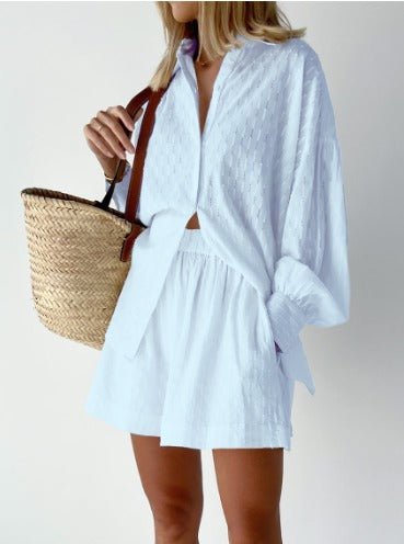 Damen Zweiteiliges Set mit Hemd und Shorts
