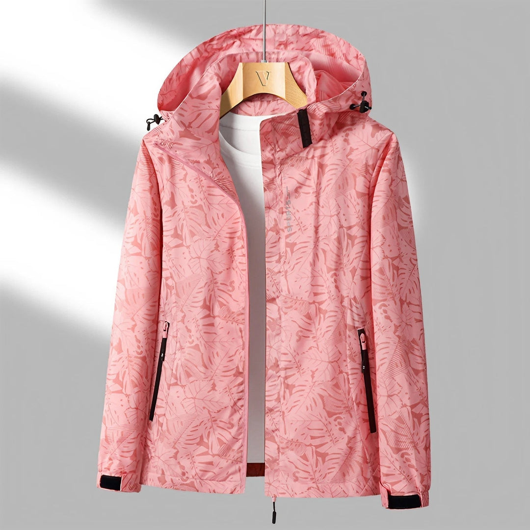 Damen Kapuzen-Regenjacke | Reißverschluss