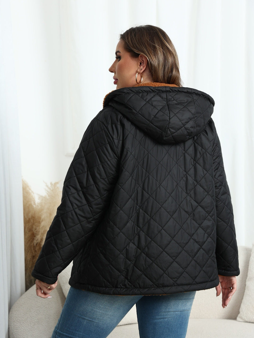 Damen Winterjacke In Übergröße | Schwarz