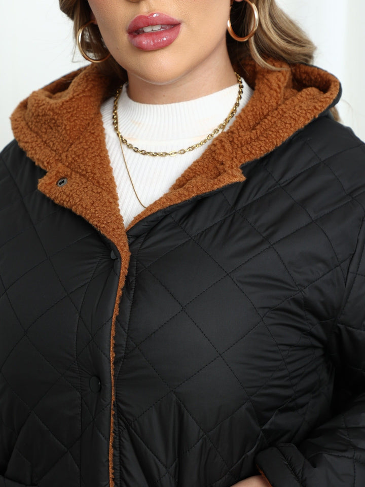Damen Winterjacke In Übergröße | Schwarz