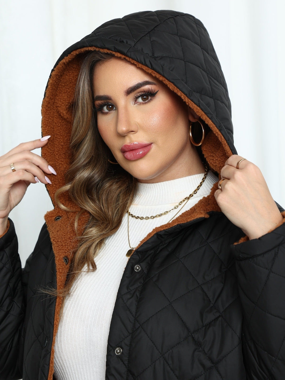 Damen Winterjacke In Übergröße | Schwarz