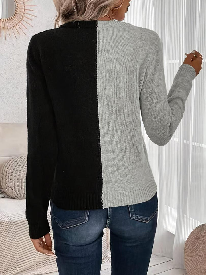 Damen Pullover Mit V-Ausschnitt Und Langarm | Winter
