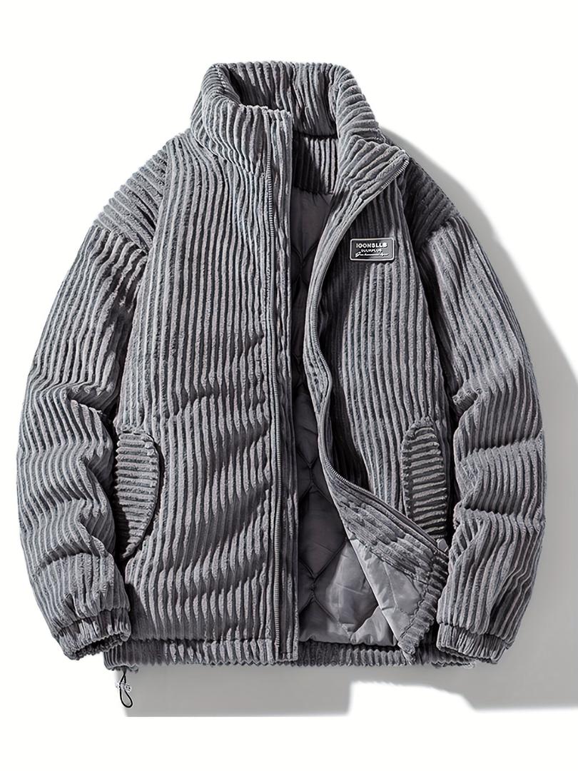 Cord-Winterjacke Für Herren | Mit Reißverschluss
