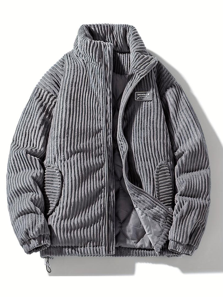 Cord-Winterjacke Für Herren | Mit Reißverschluss