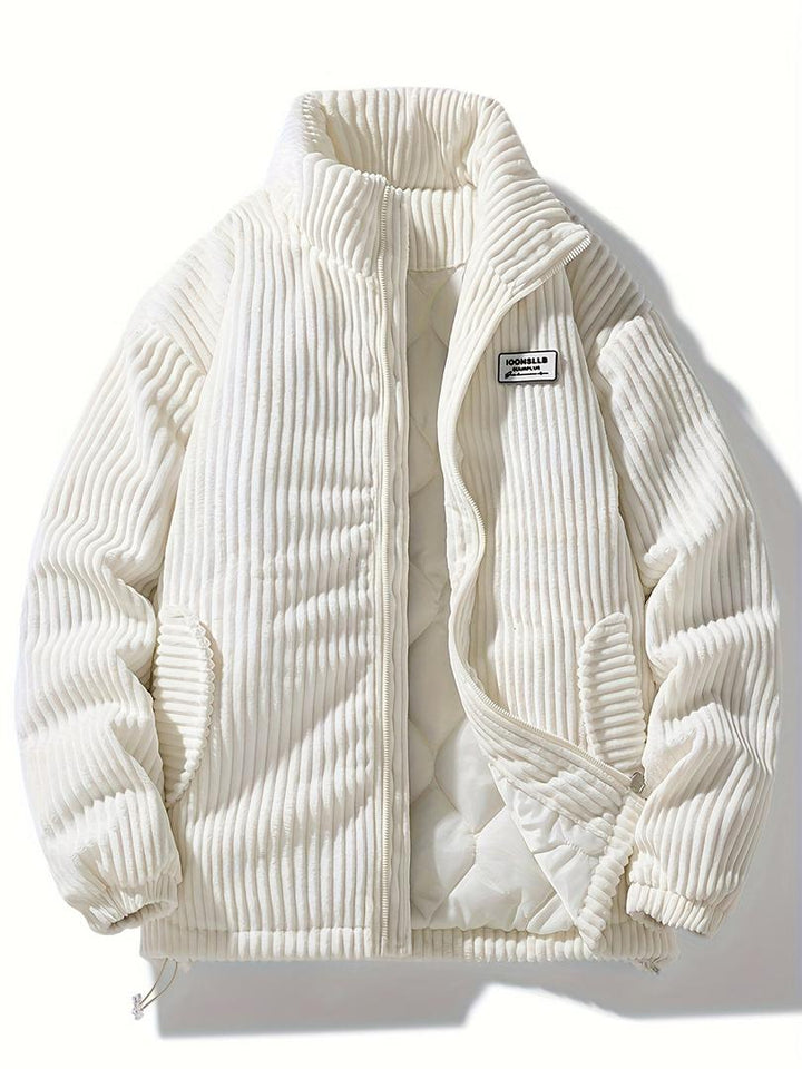 Cord-Winterjacke Für Herren | Mit Reißverschluss