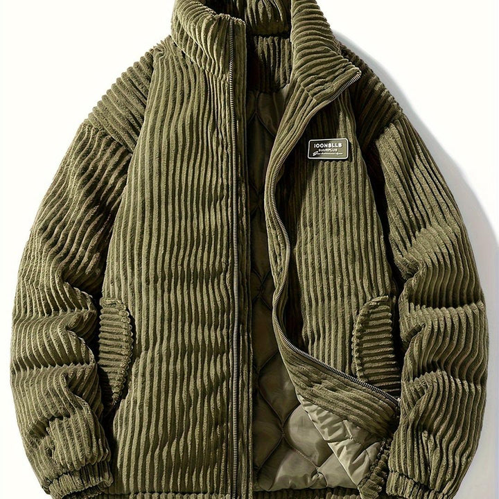 Cord-Winterjacke Für Herren | Mit Reißverschluss