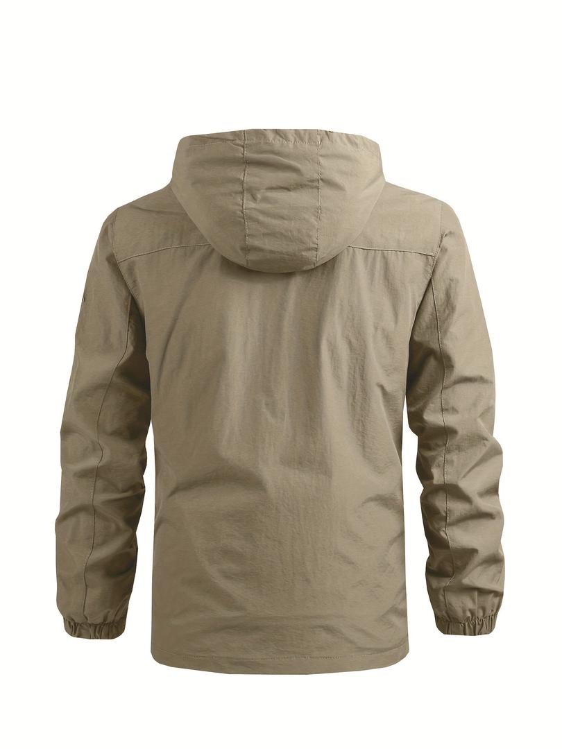 Lässige Herren-Windjacke | Mit Abnehmbarer Kapuze