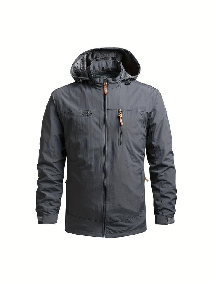 Lässige Herren-Windjacke | Mit Abnehmbarer Kapuze