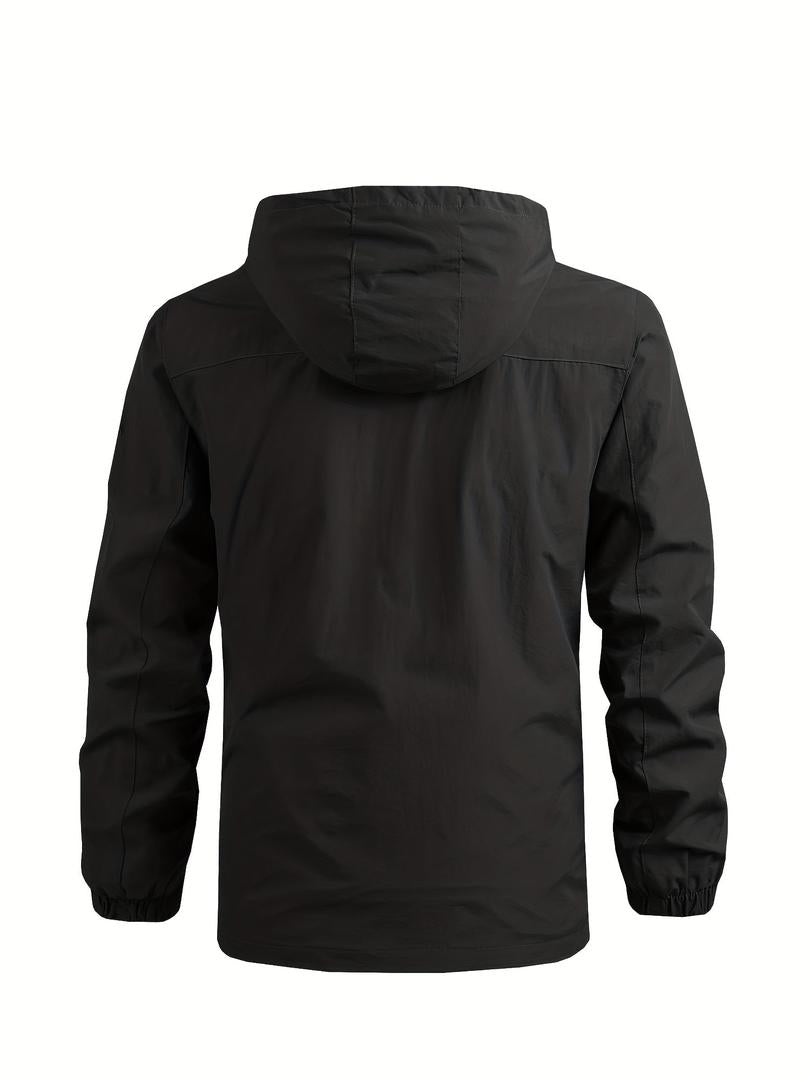 Lässige Herren-Windjacke | Mit Abnehmbarer Kapuze
