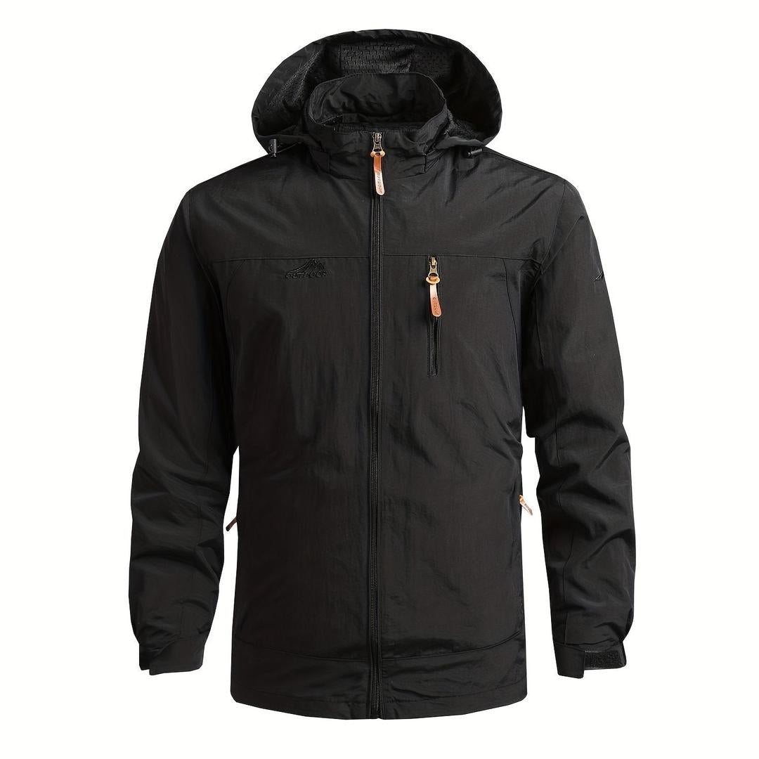 Lässige Herren-Windjacke | Mit Abnehmbarer Kapuze