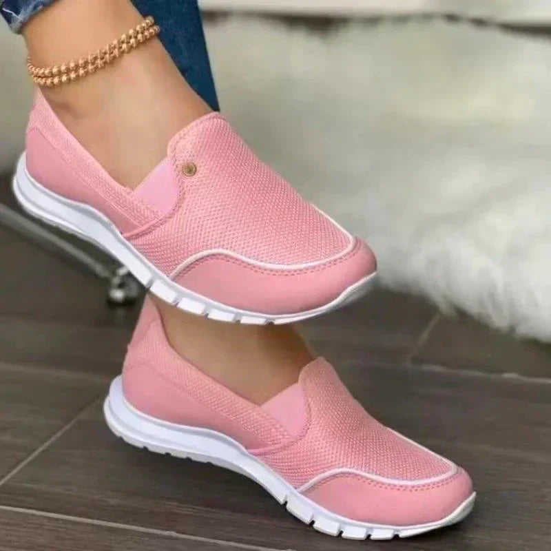 Damen Slip-On Sneaker mit Mesh-Obermaterial
