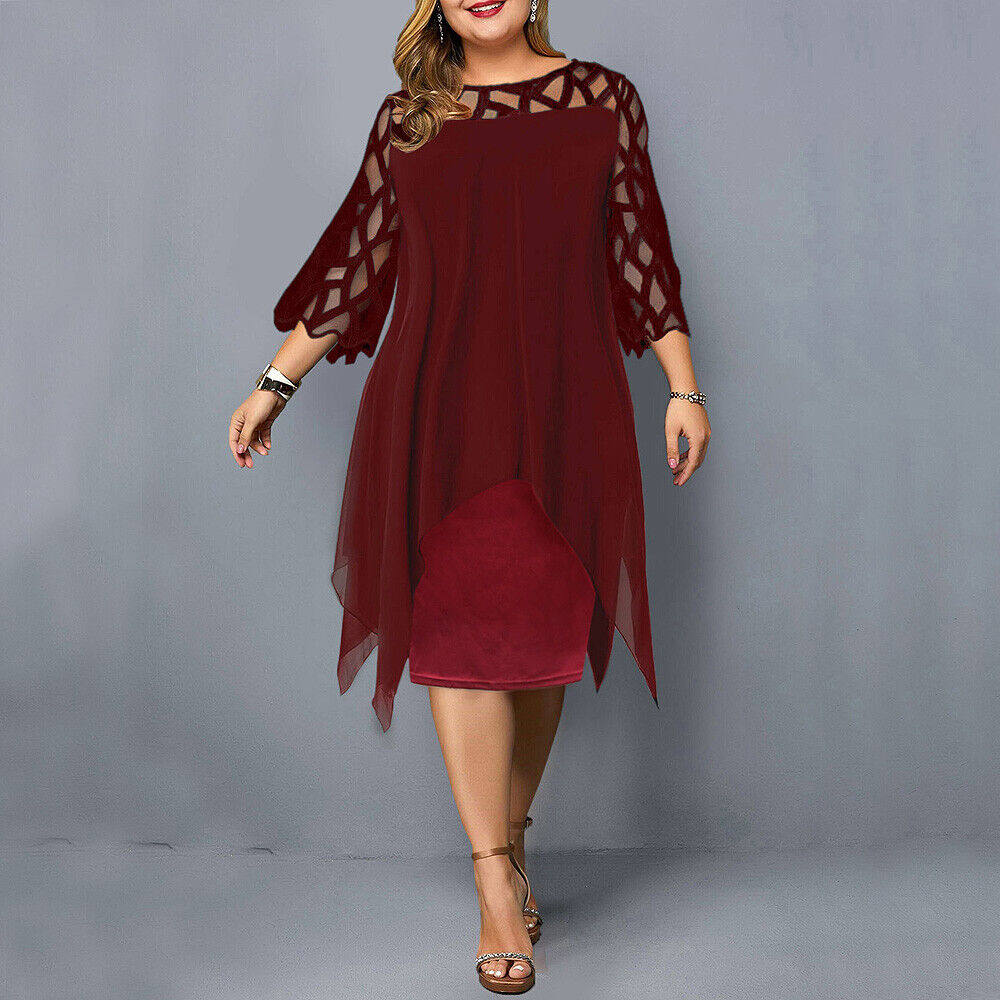 Damen Abendkleid Mit Cut-Out-Ärmeln | Midi